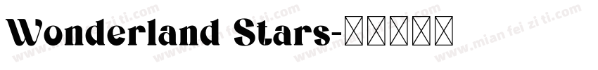 Wonderland Stars字体转换
